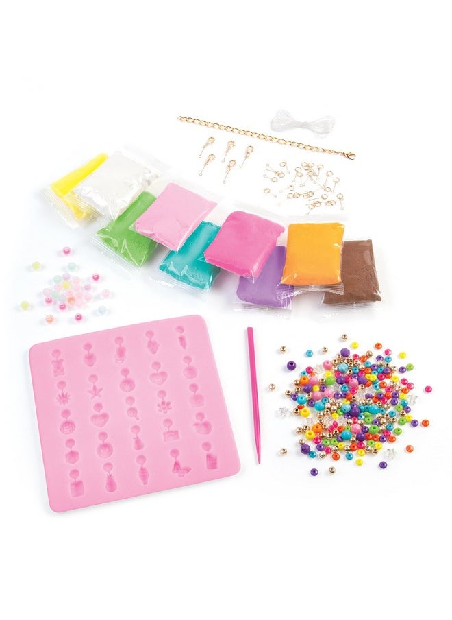 Make It Real Make It Real:Clay Charm DIY Jewelry Kit - Make 30+ Clay No Bake Charms to Attach to Your Chain, Arts & Crafts, Girls & Kids Ages 8+  - Image 3