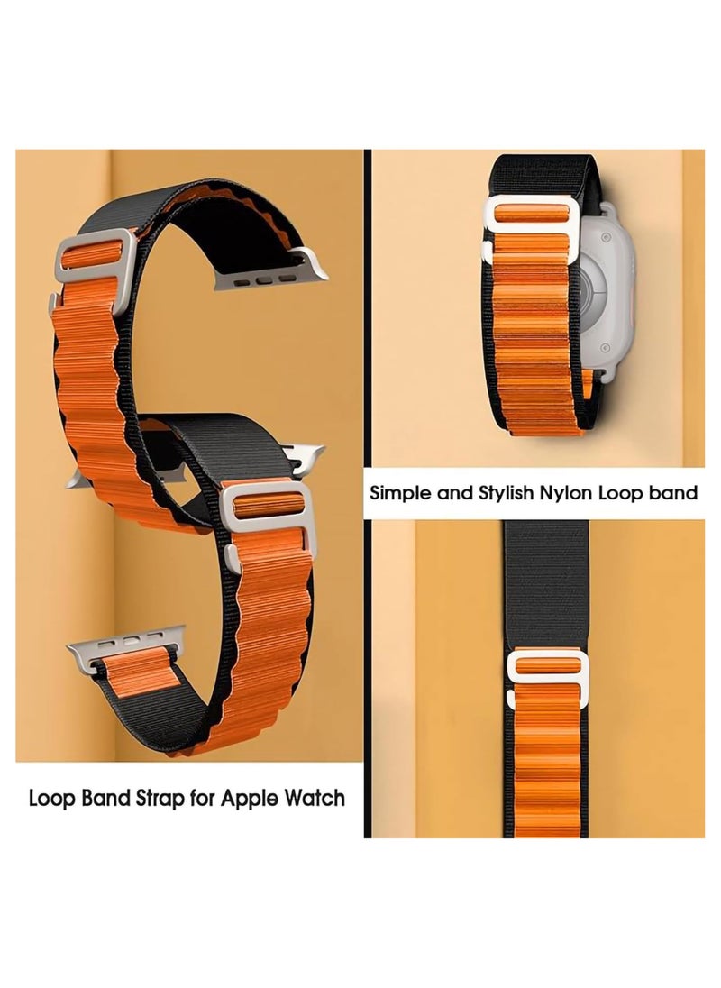 Waldic - Soft Nylon Sport Bands Compatible with Apple Watch Ultra Strap 49mm (Watch Not Included) | Nylon Breathable Quick Release Watch Strap Accessories for Apple Watch Ultra Strap 49mm - Image 1