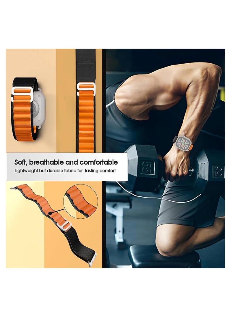 Waldic - Soft Nylon Sport Bands Compatible with Apple Watch Ultra Strap 49mm (Watch Not Included) | Nylon Breathable Quick Release Watch Strap Accessories for Apple Watch Ultra Strap 49mm - Image 1