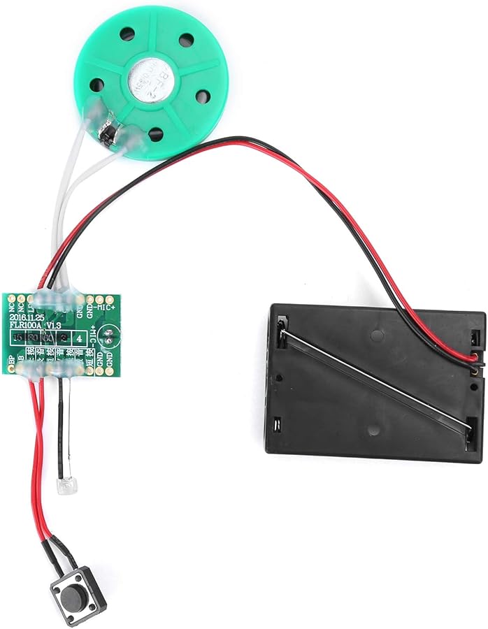 وحدة صوت قابلة للتسجيل بسعة ذاكرة 16 ميجابايت، مشغل صوتي مدمج لصناديق الهدايا والألعاب DIY - Image 4