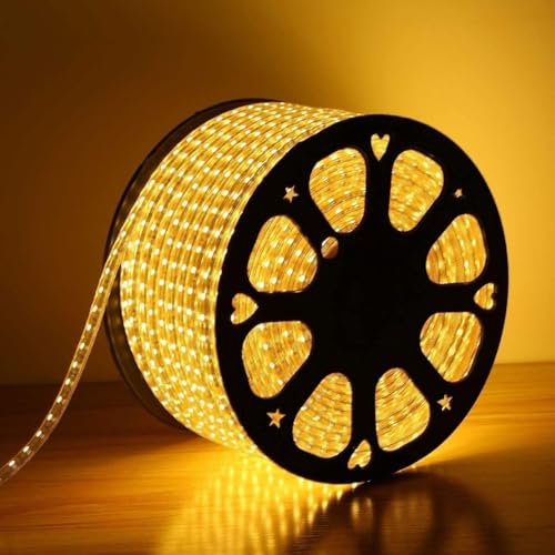 Desidiya® 3 Meter LED Rope Light for Decoration-Waterproof Decorative Lights,Cove Light for Ceiling LED Pipe Light for Home Decor | Led Strip Lights for Diwali Decoration,Birthday (Warm White) - Image 1