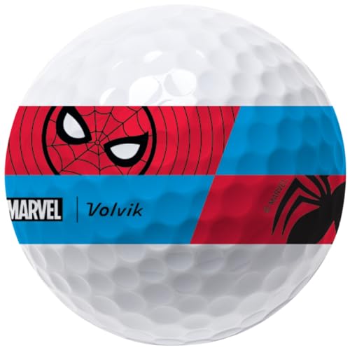 Volvik x Marvel, Vista3 360 - Spider-Man Dozen Golf Balls, White - Image 3