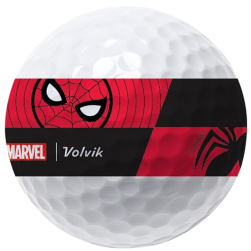 Volvik x Marvel, Vista3 360 - Spider-Man Dozen Golf Balls, White - Image 5