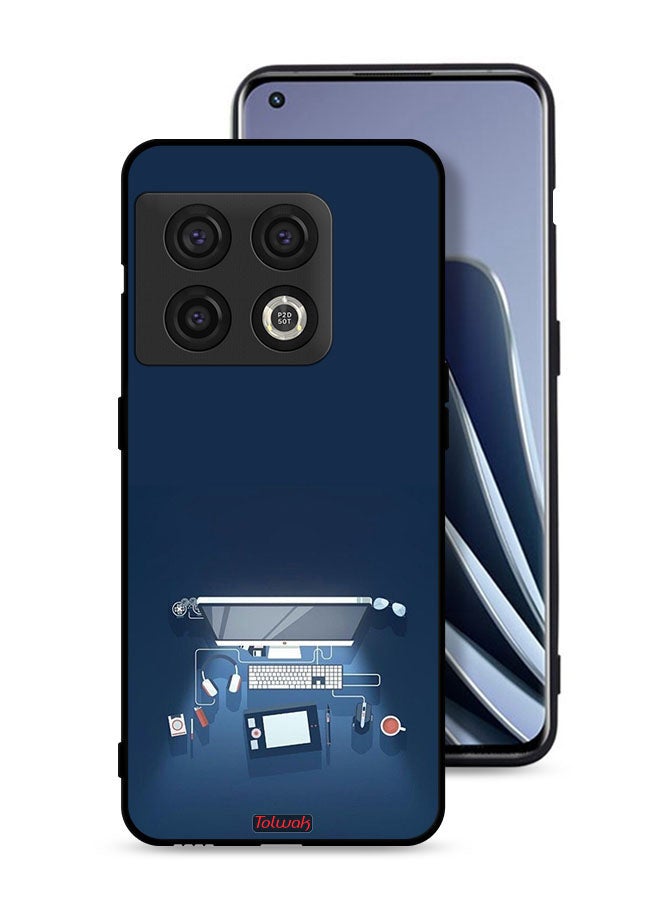 Tolwak OnePlus 10 Pro 5G Protective Case Cover Computer Desk Art - Image 1