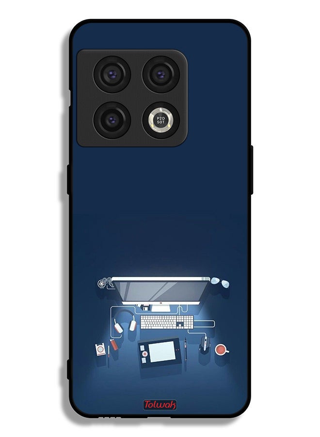 Tolwak OnePlus 10 Pro 5G Protective Case Cover Computer Desk Art - Image 2