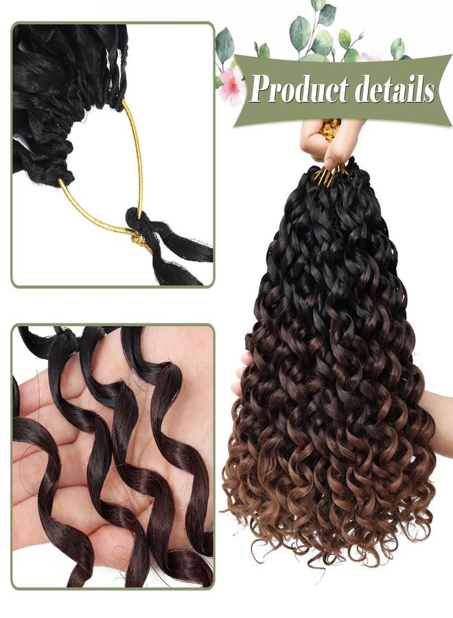 Vomella GoGo Curl Crochet Hair 8 Packs 10 Inch Curly Crochet Hair for Women Water Wave Beach Curl Synthetic Deep Twist Crochet Hair Extensions T1B/4/30 - Image 5