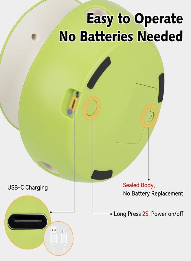 Joytale Interactive Cat Toys for Indoor Cats, Whack A Mole Electronic Self Play Toy Automatic Apple-Shaped, 2-Level with 10 Holes, Smart Sensor, Feather Teaser, Rechargeable for Kitten Adult, Green - Image 4