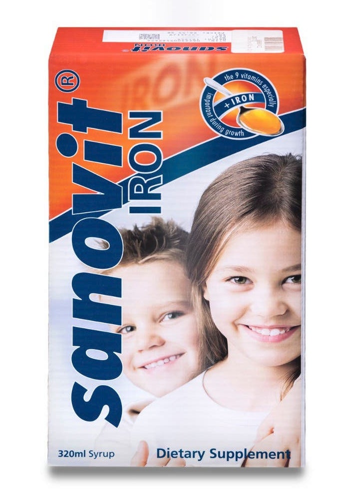 Sanovit Sanovit Multivitamin With Iron 320 ml Syrup  - Image 3