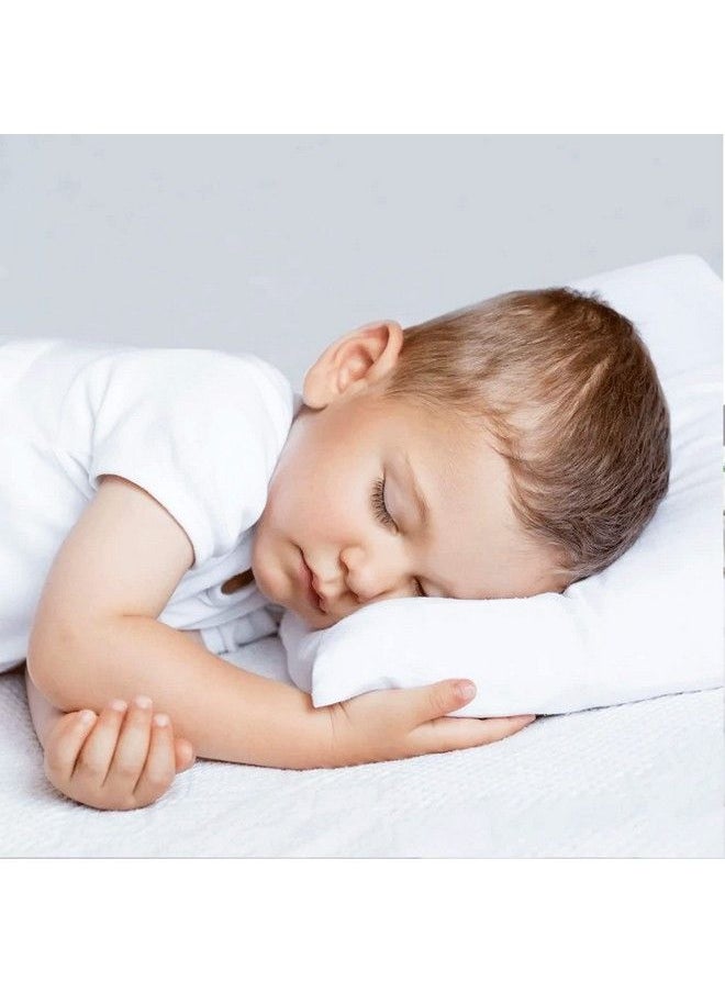 Ambition Home - Toddler Travel Pillowcase 14X20 Inch White Solid Zipper Closer Pillowcase Set Of 2 Pc Travel Pillow Cover 500 Thread Count 100% Soft Egyptian Cotton Decorative Travel Pillow Cover - Image 1
