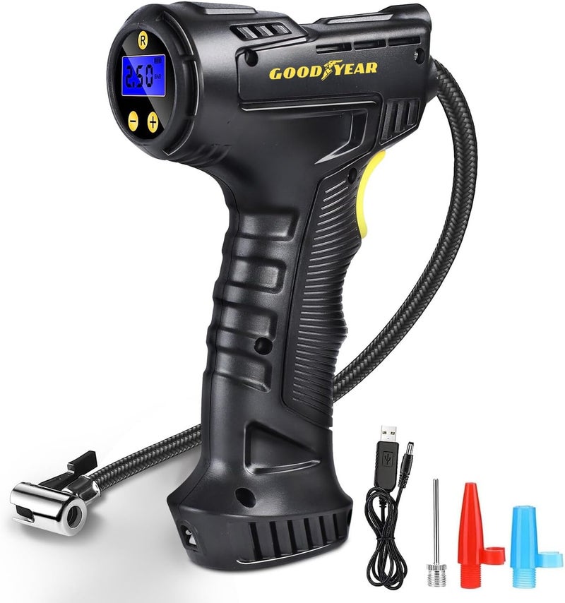 Goodyear Portable Digital Tyre Inflator with LED Light and USB Rechargeable - Image 2