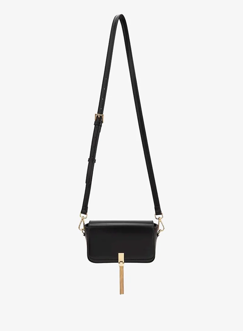 سيليست Tassel Accent Crossbody Bag With Adjustable Strap