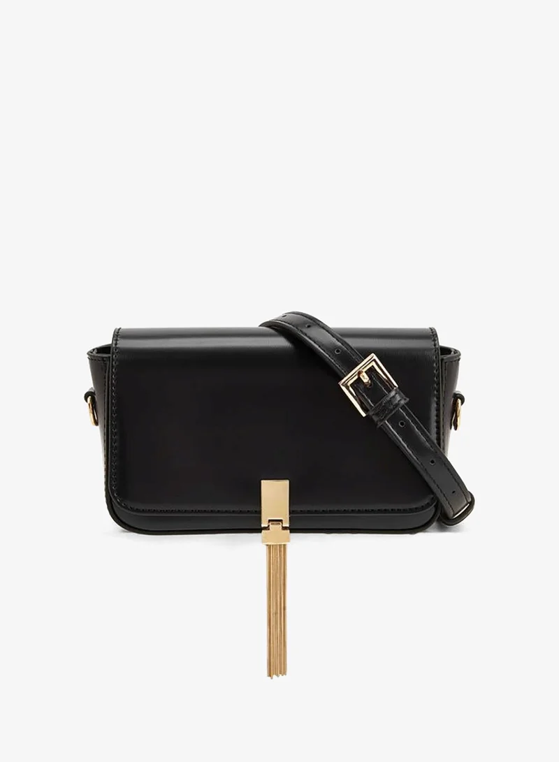 سيليست Tassel Accent Crossbody Bag With Adjustable Strap