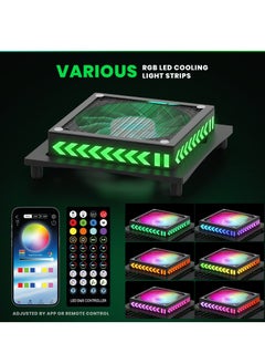 SYOSI RGB Cooling Fan for Xbox Series X, Led Light Strip, Dust Cover Filter, Rubber Dust Plugs, Low Noise Top Fan, Independent Touch Switch, Enhance Your Gaming Experience  - Image 4