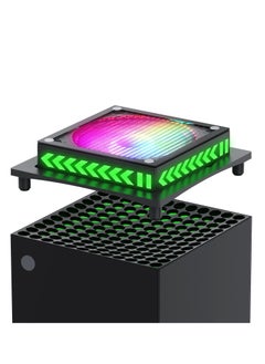 SYOSI RGB Cooling Fan for Xbox Series X, Led Light Strip, Dust Cover Filter, Rubber Dust Plugs, Low Noise Top Fan, Independent Touch Switch, Enhance Your Gaming Experience  - Image 2