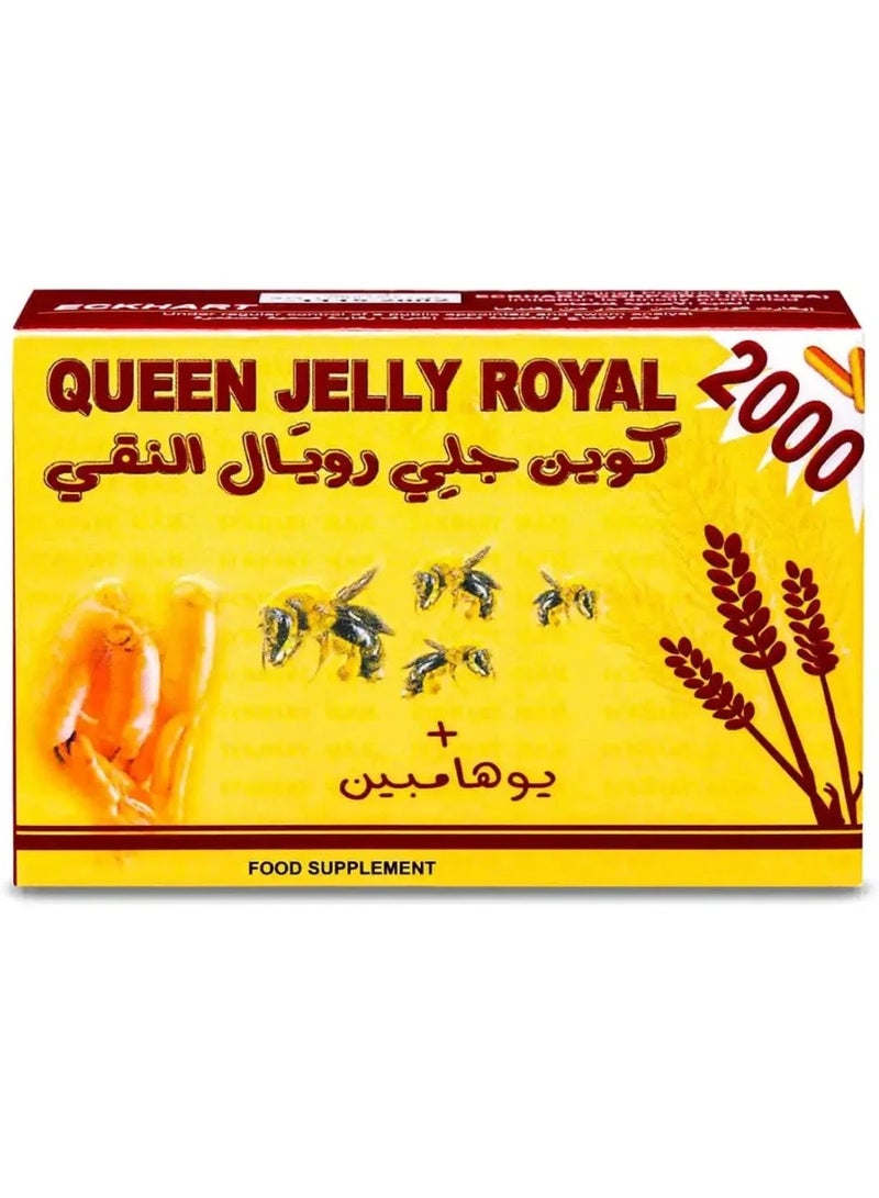 ECKHART Queen Royal Jelly 2000 Pure + Yohambine - 30 Capsules  - Image 1