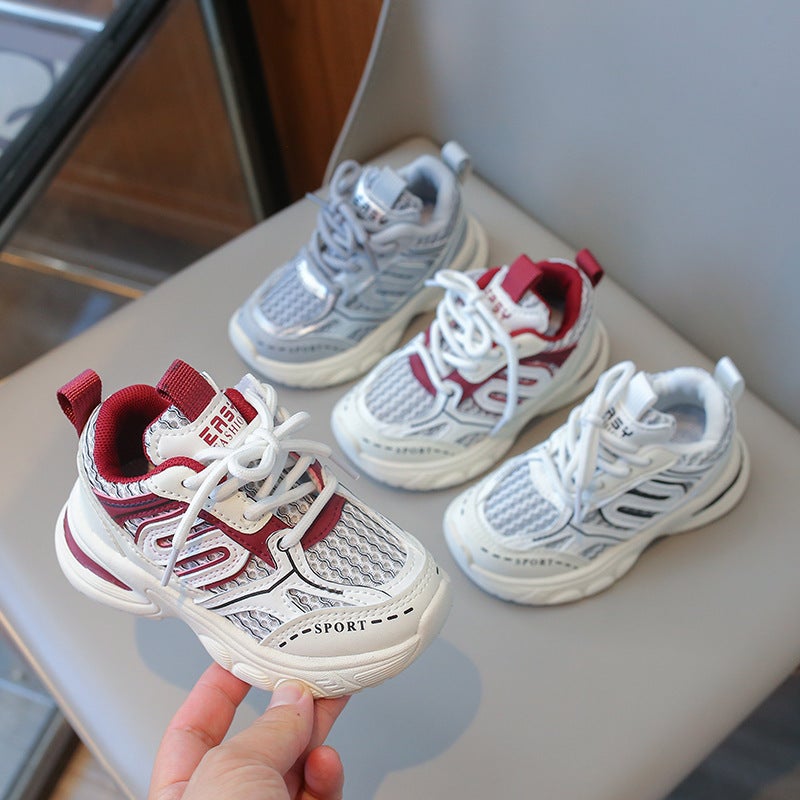 Mesh Sneakers Lightweight Flexible Sole Walking Shoes For Kids Indoor And Outdoor Activities - Image 2