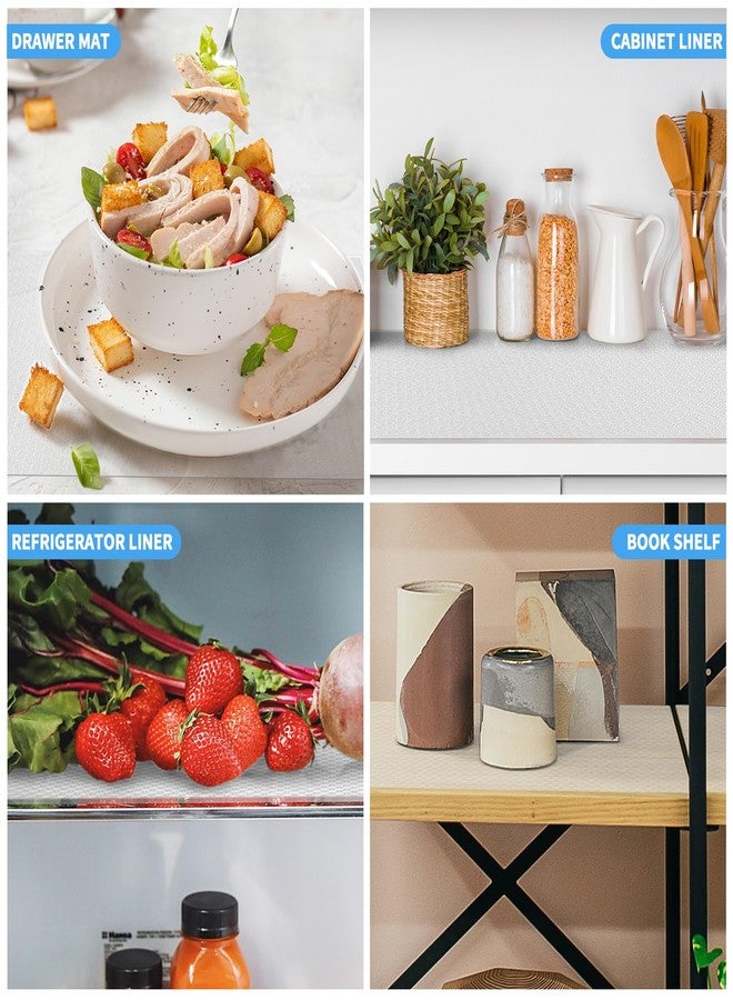 Bloss Shelf Liners, Non Adhesive EVA Drawer Mat Liners Roll for Bathroom, Kitchen, Desks, Deco Shelves 12×59 inch-Clear - Image 4