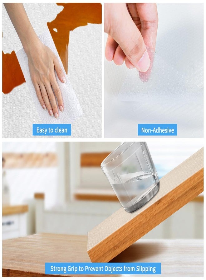 Bloss Shelf Liners, Non Adhesive EVA Drawer Mat Liners Roll for Bathroom, Kitchen, Desks, Deco Shelves 12×59 inch-Clear - Image 5