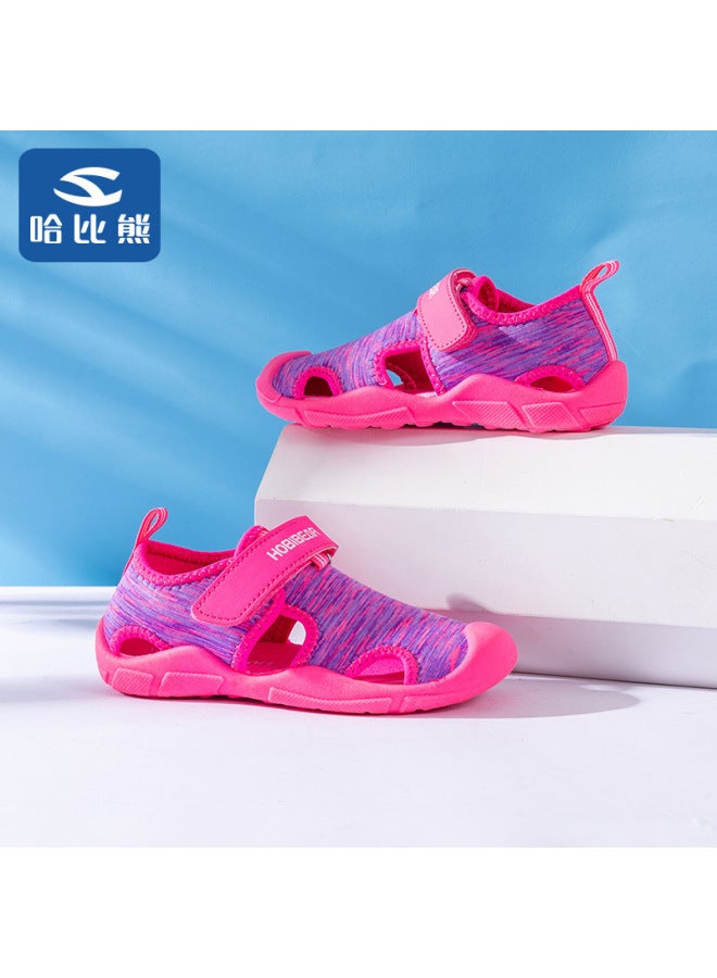 Habib Bear Sandals For Boys And Girls, Quick-dry Drifting Shoes, Closed-toe Beach Shoes For Girls, Non-slip Sandals For Children