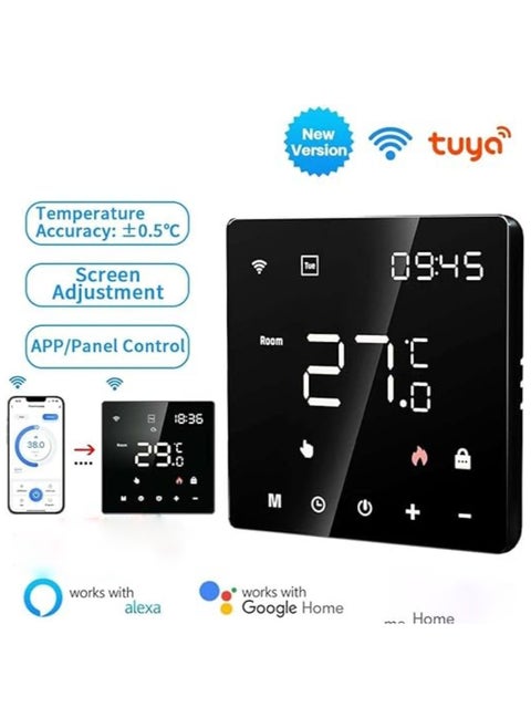 Tuya Wifi LCD Display Intelligent Temperature Controller Electric Water Heating Device Thermostat Weekly Programmable Cellphone APP Remotely Control