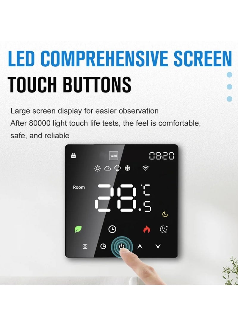 AROAQ - Tuya Wifi LCD Display Intelligent Temperature Controller Electric Water Heating Device Thermostat Weekly Programmable Cellphone APP Remotely Control - Image 1