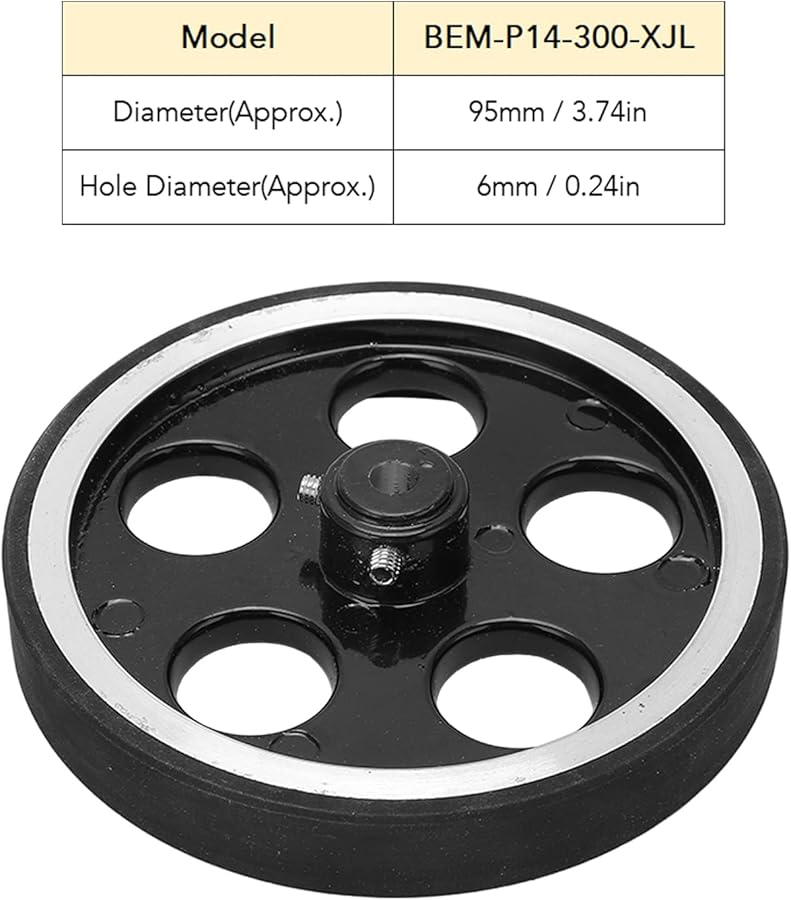Bem P14 300 XJL Length Counter Wheel 6mm Hole Diameter Encoder Meter Rolling Wheel - Image 3