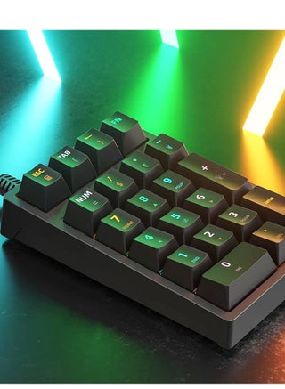 Number Pad , Mechanical USB Wired Numeric Keypad With RGB LED Backlit , 21 Keys Numpad , Mini Numpad Portable Mechanical Numeric Keypad For Laptop/Desktop/Computer/PC , Black - pzsku/Z8FCDABFDF33296705FA7Z/45/_/1713432426/8b71052c-01c4-4bd4-ad1e-09b2b89634f5