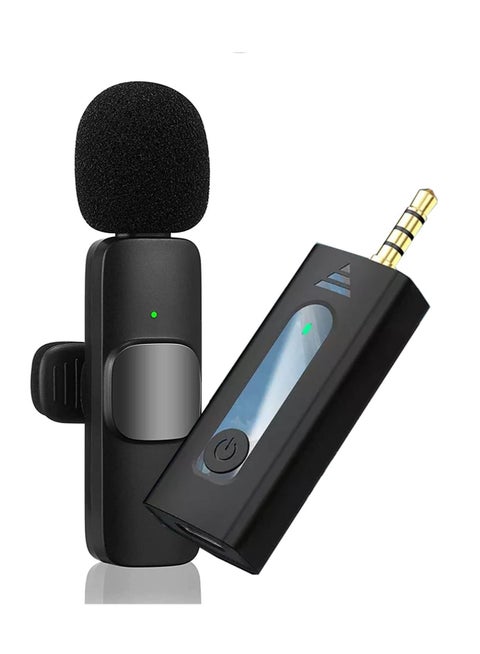 K35 Wireless Collar AUX Microphone  1 Mic Plug and Play Mike for Video Recording Interview Podcast Vlog YouTube Tiktok
