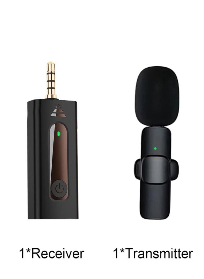 K35 Wireless Collar AUX Microphone  1 Mic Plug and Play Mike for Video Recording Interview Podcast Vlog YouTube Tiktok