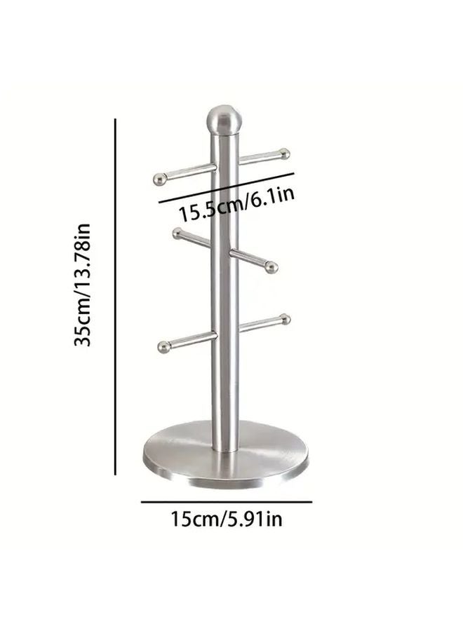 KZ 501 Stainless Steel Cup Holder Space Saving Vertical Organizer Kitchen Office - Image 4