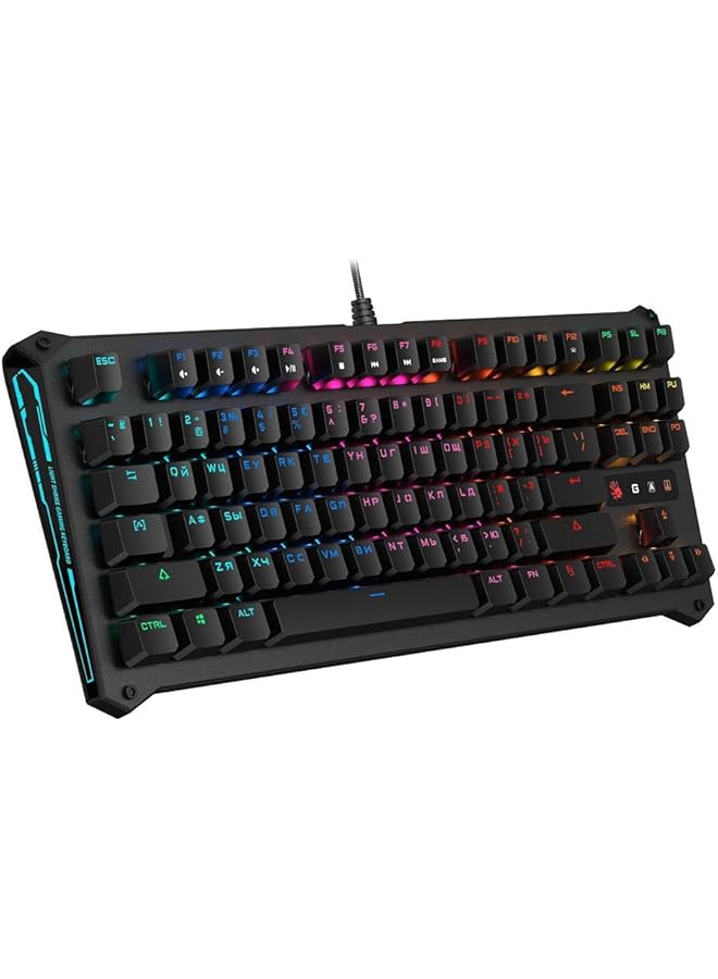 بلودي لوحة مفاتيح ميكانيكية B930 RGB Tenkeyless Light Strike Libra Optical Keyboard Lk Sound Creator Tech Zero Lag Response Self-Customized RGB Animation Spill Waterproof Nano Coating - Image 1