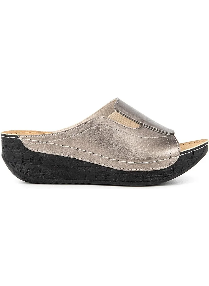 مويا Orthopedix Attica Anatomical Heel Spur Gel Supported Wedge Heel Women's Slippers 32257