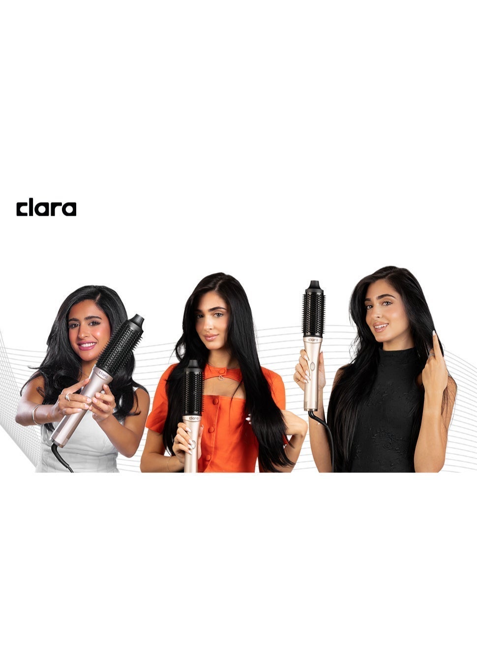 فرشاة الشعر الهوائية 2 في 1 من كلارا Silver