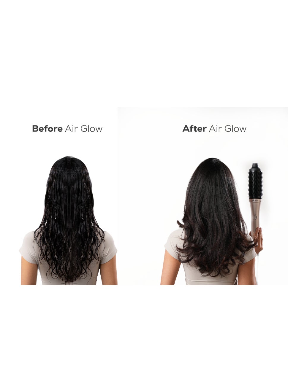 فرشاة الشعر الهوائية 2 في 1 من كلارا Silver