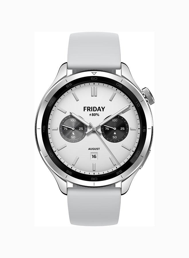 Xiaomi Watch S4 Smartwatch 1.43-inch AMOLED Display, Long Battery Life, Bluetooth Calling, Noise Reduction, Advanced Health Detection, 15 Days Battery Life - Silver