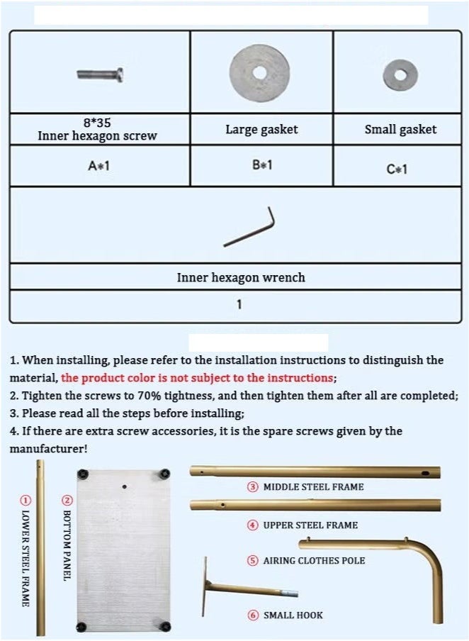 Metal Coat Racks Freestanding with Crossbar and 3 Hooks, Modern Coat Hanger with Marble Base, L Shaped Coat Stand for Entryway, Bedroom, Living Room, Office 45cmX25cmX170cm - Image 5