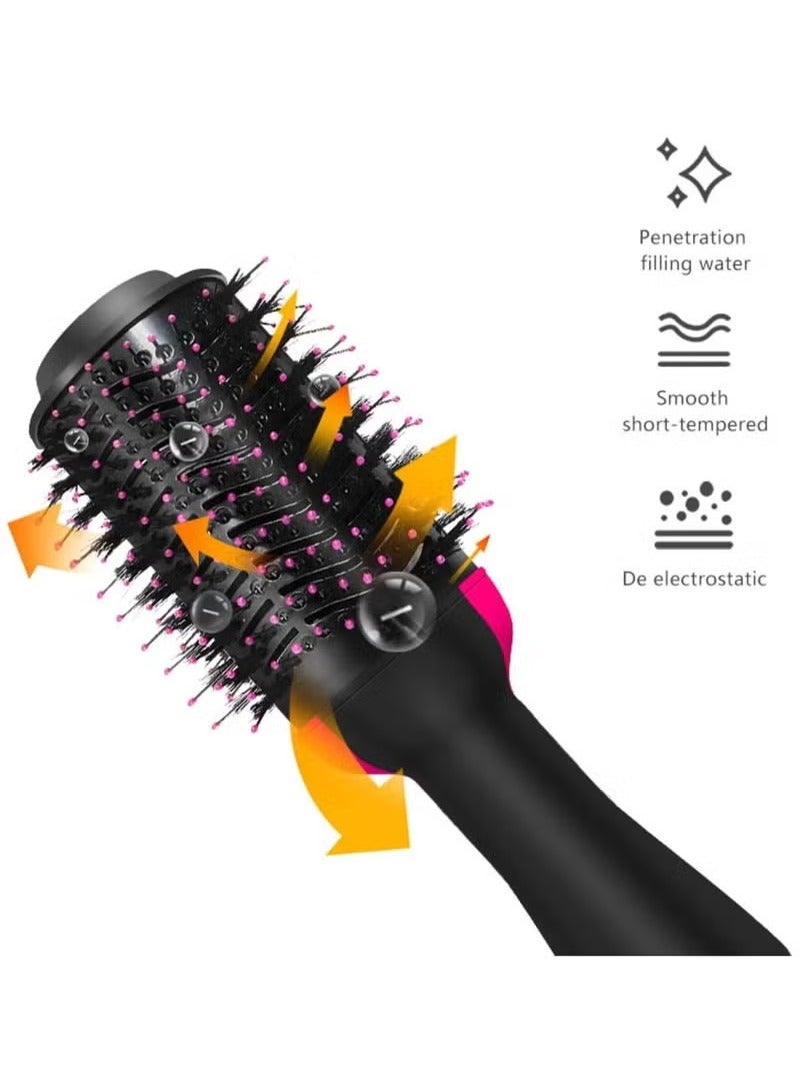 JAJEEK 2-in-1 Hair Dryer Brush and Volumizer – Negative Ionic Hot Brush for Frizz Control, Quick Drying, Smooth and Shiny Hair Styling – Lightweight Electric Blow Dryer and Styler for Voluminous Results - Image 1