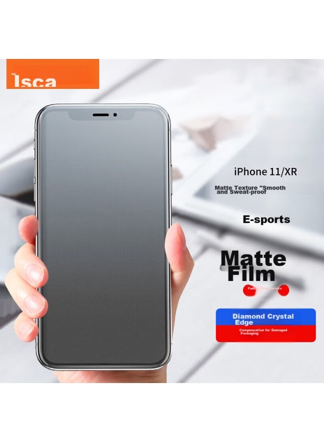 ISKA Yisika Iphone 11 Tempered Glass Screen Protector, Iphone 11/xr Frosted Tempered Glass Film, Phone Protective Film, Anti-humidity, Shockproof, Scratch-resistant, Wear-resistant, Low Fingerprint Glass Protection Jm558 - Image 1