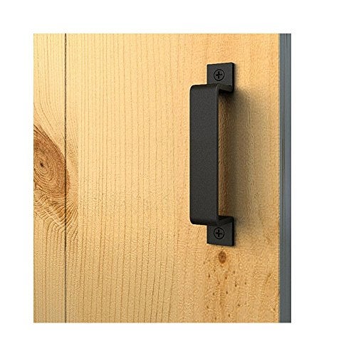 CBTONE 6-1/2 Inch Sliding Barn Door Handle Pull, 4 Pack Black Steel Pull Handle for Sliding Barn Doors Gates Garages Sheds Closets - Image 2