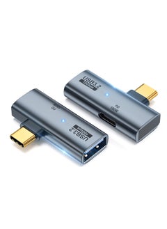 USB C to USB 3.2 Adapter, 2 Pack 2-in-1 with 100W Type C Charging Port, OTG Converter for Meta Quest 2, Rog Ally, Steam Deck, for iPhone 15 Series, iPad, MacBook and More