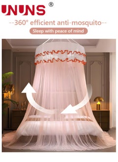 Bed Canopy,Elegant  Lace Round Sheer Mesh Bed Bedspread,Round Hoop Bed Canopy Mosquito Net For Single To King Size Bed Curtain,120centimeter - pzsku/Z8FCE4EB301300CE66401Z/45/_/1682592775/e22d5b10-e872-4b12-9acb-679da2e35d66