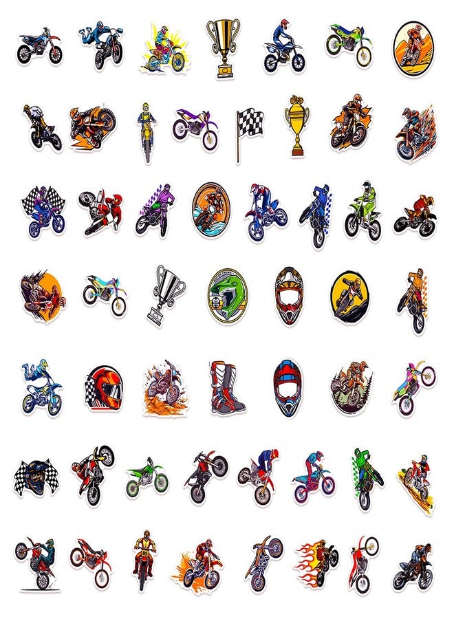 Cleverplay 100 Pack Dirt Bike Motorcycle Stickers, Motocross Bike Party Favors, Birthday Decorations - Image 3
