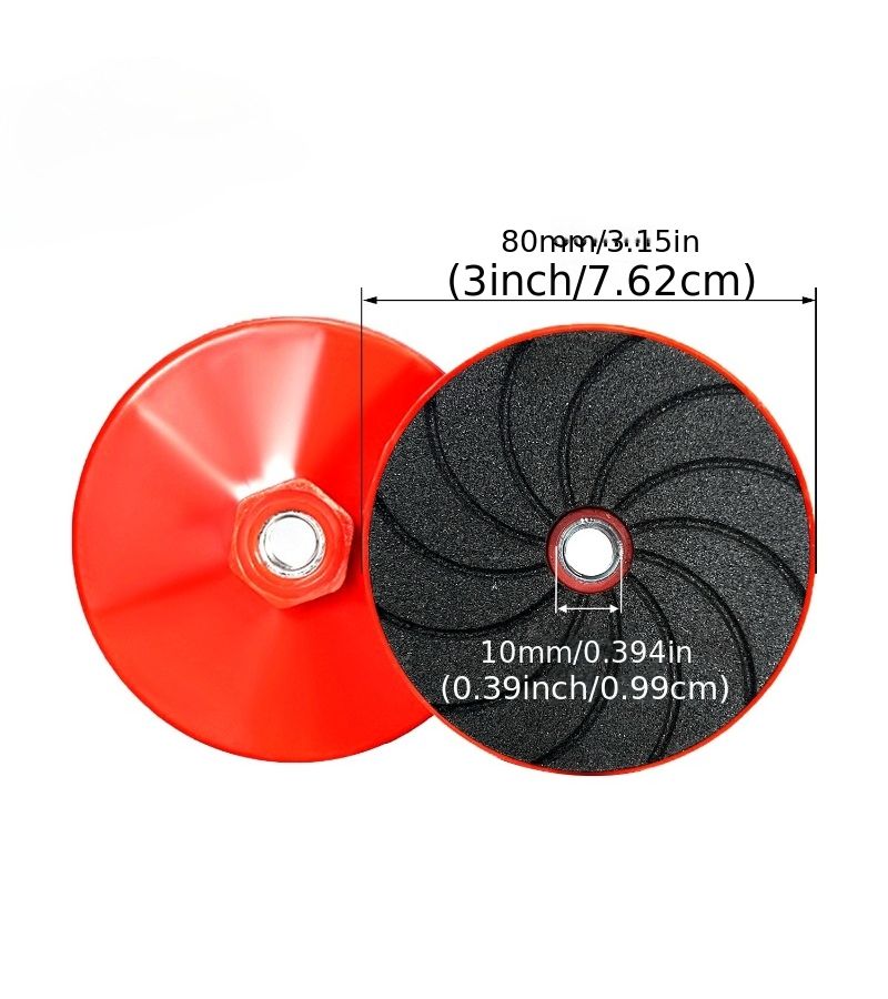 3 Piece 3 Inch Grinding Polishing Disc Set For Marble Cement Metal Angle Grinder - Image 4