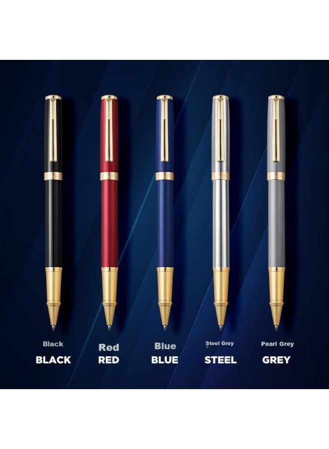 Montagut Signature Pen, Business Ballpoint Pen Gift Box, Black Replacement Pen Refill, Writing Signature Pen, Liliya Series, Blue, 0.5mm - Image 2