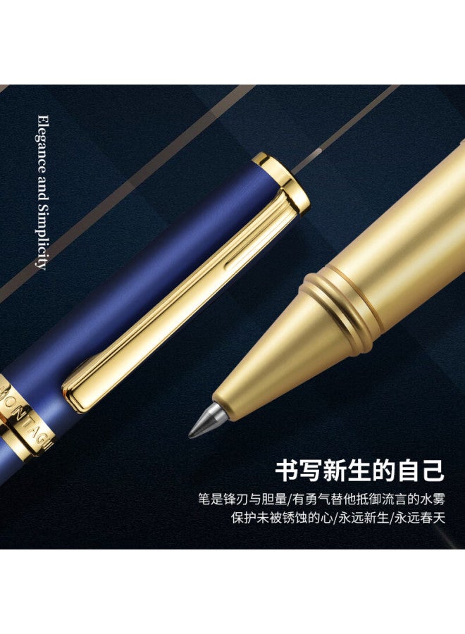 Montagut Signature Pen, Business Ballpoint Pen Gift Box, Black Replacement Pen Refill, Writing Signature Pen, Liliya Series, Blue, 0.5mm - Image 4