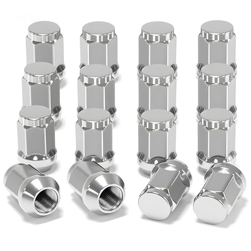 MOSNAI Golf Cart Chrome Wheel Lug Nuts for Club Car EZGO 1220 Size OEM 14723G1 1010984 14723G1 16 Pack - Image 1