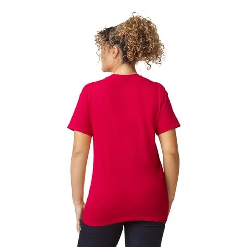 Gildan Unisex Adult Dryblend T-shirt, Style G8000, Multipack Shirt, Red (2-pack), Large US - Image 3