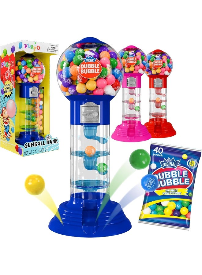 PlayO 10.5" Gumball Machine for Kids, Spiral Style Candy Dispenser for Gifts, Parties or Events - Bubblegum Machine w/Gumb Balls Included  - Image 4