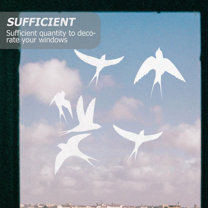 Frosted Anti Collision Window Stickers For Bird Protection Set Of 20 Home Decor Clings - Image 5