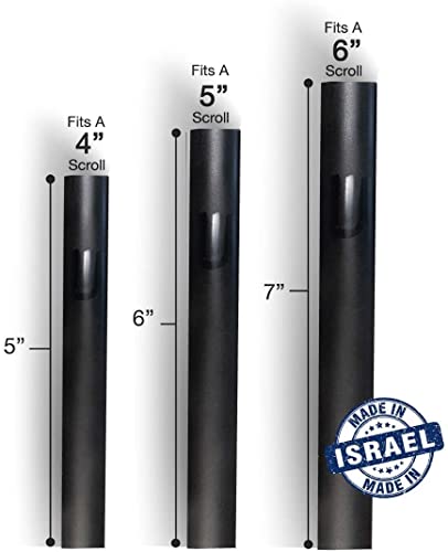 A&S Mezuzot Mezuza Aluminum Waterproof Case Peel & Stick Easy Installation Home Blessing (Black, 6inch) - Image 4